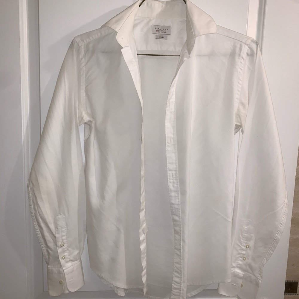 Zara white men’s dress shirt
